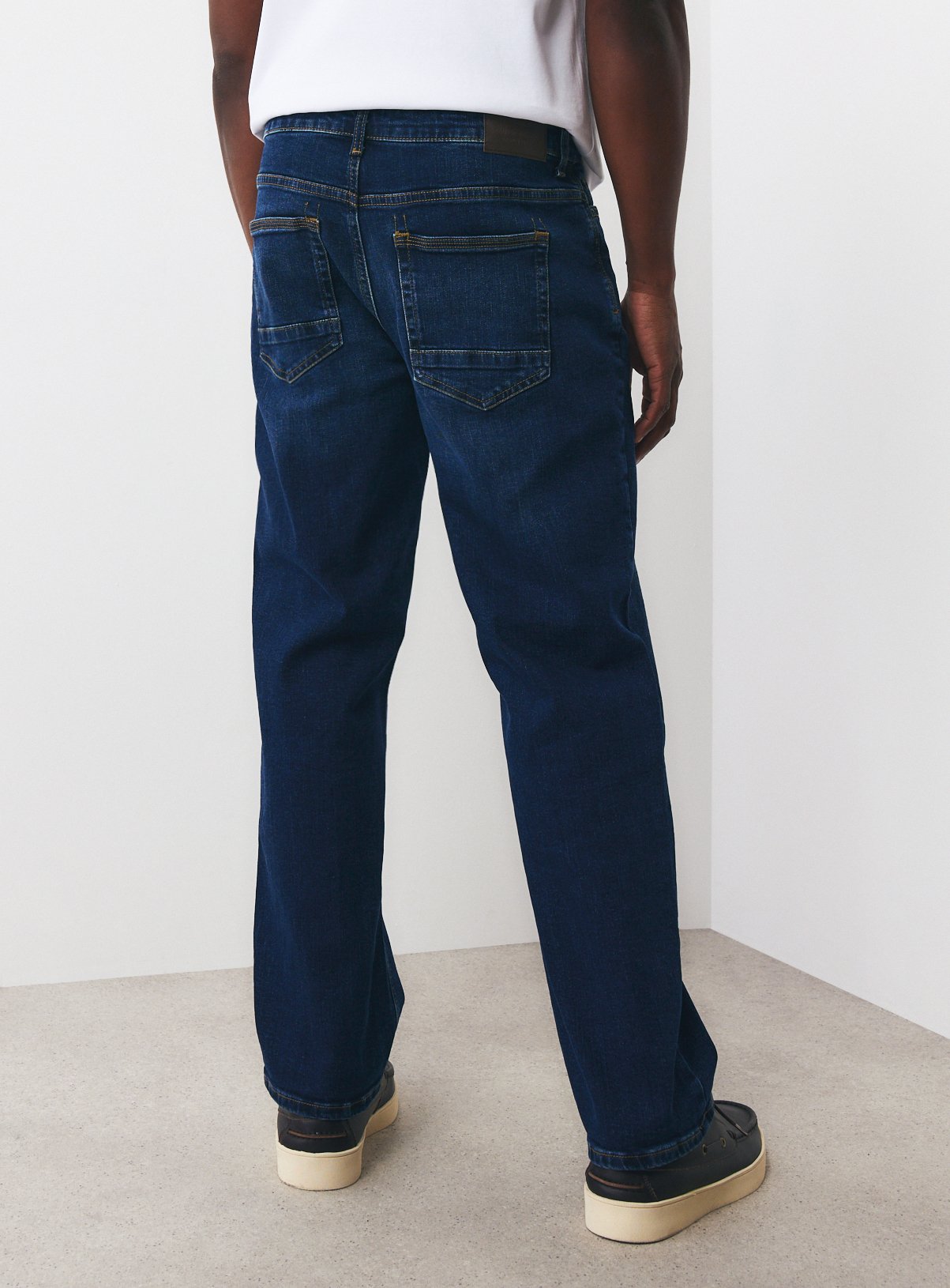 Dark Denim Straight Leg Jeans 40L - Image 5 thumbnail